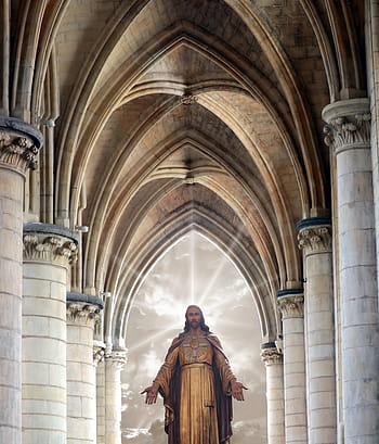 Ježíš Kristus vzkříšení, uvnitř, katedrála, Ježíš, kostel, křesťanství, víra, náboženství, přejít, křesťan, Bůh