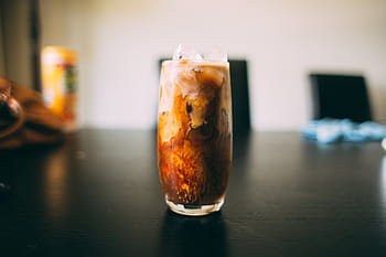 Průhledná, nápojová sklenice, stůl, nápoje, nápoj, Studený, restaurace, led, káva, sklenka, napít se