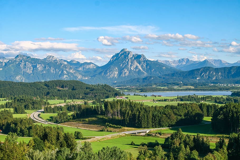 allgäu, ostallgäu, bavaria, hory, pohoří, tegelberg, säuling, bavorské Alpy, vysokohorský, Příroda, krajina