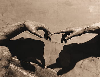 hand, hands, the creation of, touch, shadow, man, god, fingers, finger, the hand, sculpture