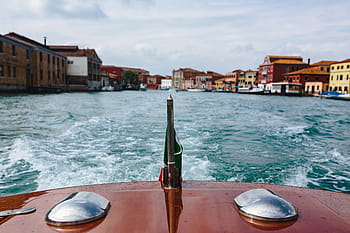 barco, camino, islas, en mi camino, a las islas, Murano, agua, viaje, superficie del agua, navegación, mediterráneo
