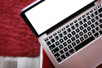 macbook、 pro、 top、 MacBook Pro、 上から、 キーボード、 ラップトップ、 赤、 コンピュータ、 テクノロジー、 人物なし