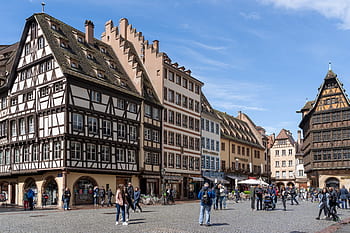 Strasburgo, centro storico, travatura, Alsazia, Francia, europeo, Luoghi di interesse, turismo, città, architettura, Innstadt