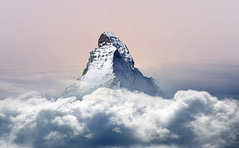 schneebedeckt, Berg, Wolken, Himmel, Natur, Panorama, Schnee, Winter, alpin, Landschaft, Urlaub