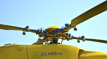 黄色、 ec、 145、 t2、 ヘリコプター、 ブレード、 車両、 輸送、 旅行、 冒険