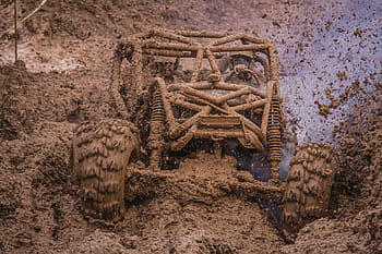 hnědá duna buggy, klec, terénní, džíp, stezka, 4x4