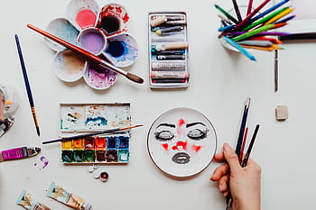 aquarelas, pintura, mulher, passatempo, cores, arte, pintor, criativo, pincel, tintas