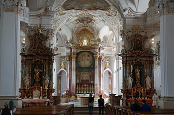 beuron, kostel, klášter, maria, katolík, budova, architektura, zkouška, víra, Bůh, náboženství