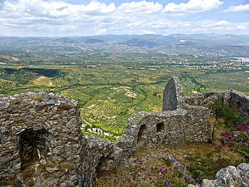Mystras, Citadel, Fortress, Walls, castle, fortification, historical, fortified, defense, old, medieval
