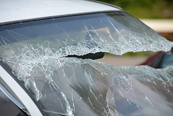 auto, nehoda, zlomený, poškození, zachránit, přední kryt je, sklenka, rozbití skla, disk, zničeny, rozdělovač