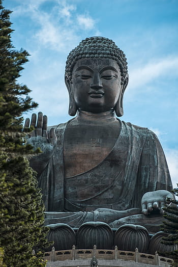 skvělý, buddah, kamakura, Čína, Hongkong, Buddha, Asie, historicky, sochařství, postava, buddhismus