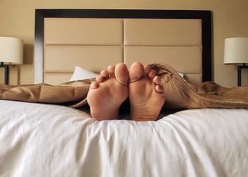 person, white, bed, sleep, feet, toes, dream, bedroom, indoors, women, sleeping