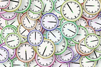 colores surtidos, reloj, fondo de pantalla de lote, doce, tiempo, gestión del tiempo, cronómetro, industria, economía, autogestión, negocios