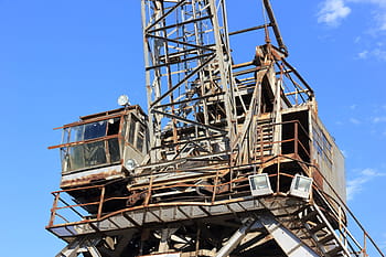 croatia, bakar, industry, harbor, crane, rust, abandoned, electric, move, old, metal