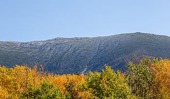 syksy, lehvistö, maisema, vuori, Puut, metsä, luonto, taivas, värikäs, pudota, oranssi