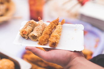 terbuka, pasar makanan udara, Goreng, Udang, Udara Terbuka, Pasar Makanan, sarapan, kompor, memasak, makan malam, makan