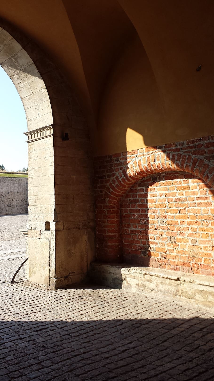 vadstena, brick, wall, castle