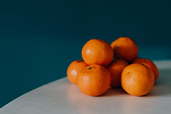 mandarina, fruta, saludable, comida, naranja, mandarinas, mesa